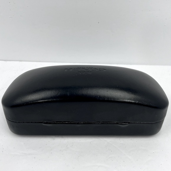 COACH, SUNGLASSES CASE ONLY, BLACK, UNISEX - Picture 4 of 11